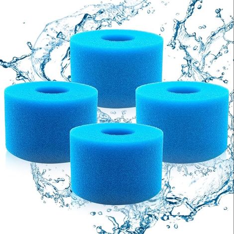 Éponge Filtrante Type A Filtre Éponge Cartouche Filtre Pompe Piscine Éponges de Filtration de Type S1 Filtres Mousse Spa Filtres Éponges Piscines Spas Aquariums 10.8×7.3cm (1/5)
