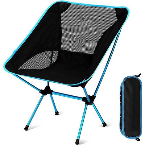 chaise De Camping Pliante Portable Chaise De Pche Compact Ultra-lgre Avec Sac De Transport Pour Randonne, Barbecue (1/5)