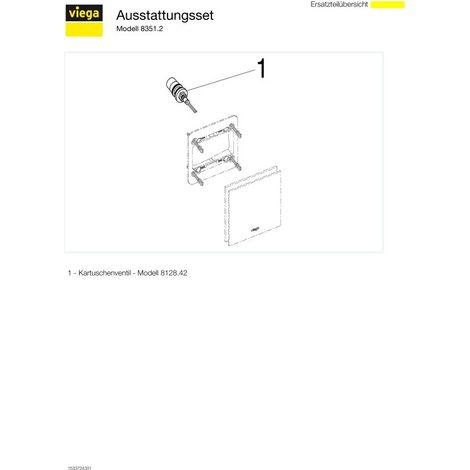 VIEGA 599386 Ensemble d'installation pour urinoir Visign (1/5)