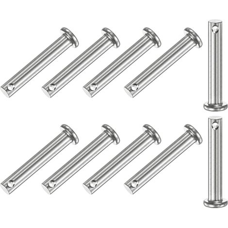 10-Pcs Goujons À Trou Unique M6 x 35mm Goujons À Tête Plate (1/5)