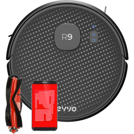 EVVO Robot Aspirapolvere R9, Tecnologia laser, Navigazione Ultra-precisa, 3.000 Pa, autonomia 110 minuti (1/5)