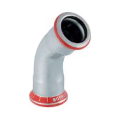 GEBERIT MAPRESS ACE. CARBONE - COURBE 45 RACCORDS FEMELLE/FEMELLE DIAMÈTRE 18 MM GALVANISÉ MAPRESS ACE.CARBONO