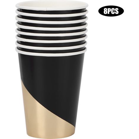 8 pièces gobelets jetables 270 ml pour anniversaire mariage fête fournitures maison (1/5)
