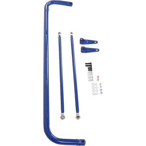 Harnais de sécurité course 49 pouces, kit barre antiroulis châssis ceinture, acier inoxydable bleu universel (1/5)