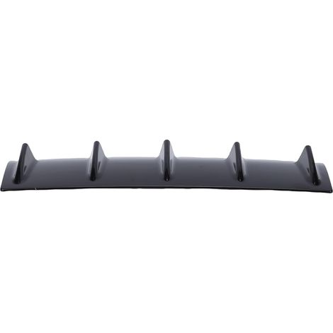 Rear Bumper Lip, Universal Car Accessory in Gloss Black ABS with Lower Diffuser Fins and Fender Lip, for Sedans, Sports Cars, SUVs (1/5)