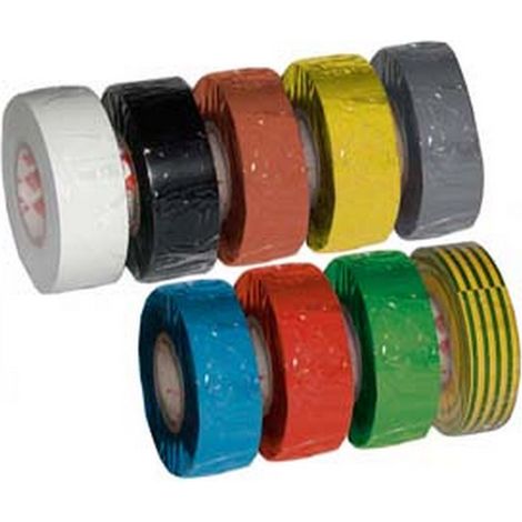 12PZ NASTRO ISOLANTE SPESSORE MM.0,13 - mm.15x25mt. colore nero