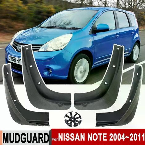 bavettes garde-boue pour Nissan Note E11 1ère génération (2004-2011), bavettes avant et arrière, protection des pneus, accessoires auto - xj (1/5)