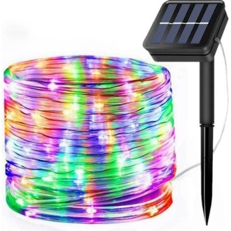 Guirlande lumineuse - Colofrul - 12M - 100 LEDs - Solaire - Étanche - Multicolore (1/4)