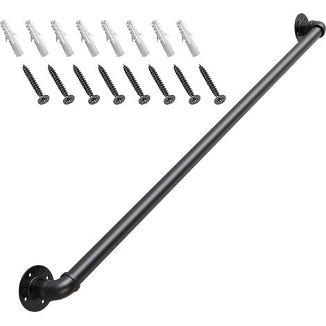 120cm main courante,rampe escalier,Rampes d'escalier pour Escalier Intérieur Extérieur Mur Balustrade de Rampe de Pied Garde-Corps de Support Poignée Rambarde de Sécurité (1/5)
