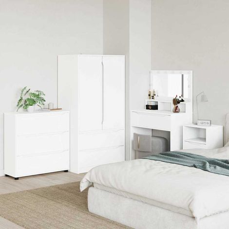vidaXL  Storage Cabinet  White 80 x 31 x 81 cm Engineered Wood