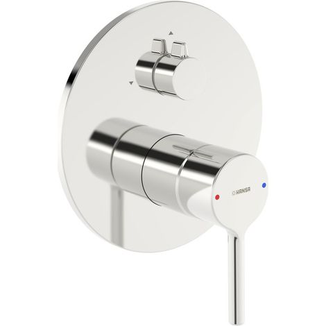 Hansa Vantis Einhebel-Wannen- und Brausearmatur, Unterputz, Fertigmontageset, Rosette rund, Chrom, 82609027 (1/5)