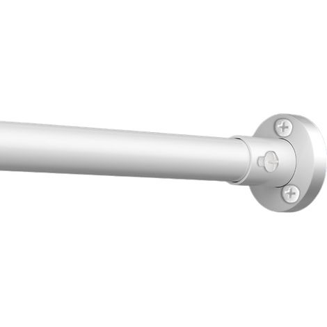 Tringle à linge perforée, tringle télescopique, tringle à rideau, tringle à rideau de douche, tringle à vêtements, extensible jusqu'à 80 cm (1/5)
