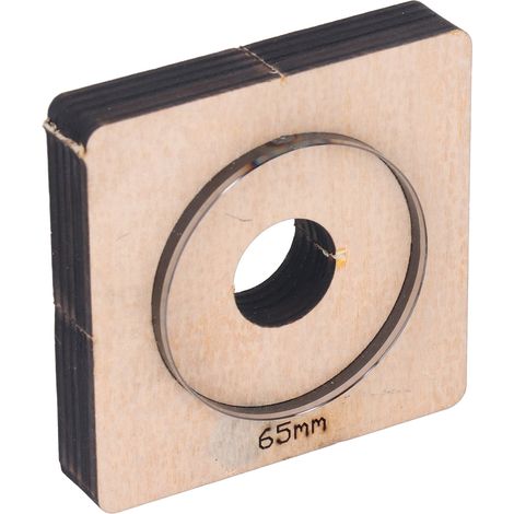Moule de découpe circulaire de 65 mm de diamètre, anneau rond, poinçonnage de métal avec planche en bois (1/5)