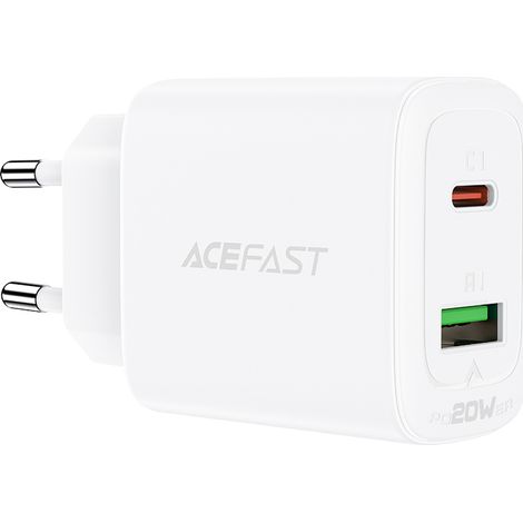 USB-C und USB 20W Wandladegerät PPS PD QC 3.0 AFC FCP Weiß (1/5)