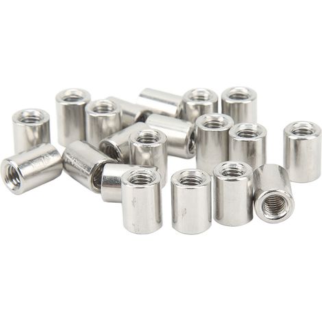 Jeu de 50 écrous cylindriques à filetage intérieur M61.0-10-L13mm en acier inoxydable 304 (1/5)