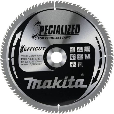 [NEUWERTIG] B-Ware Makita SPECIALIZED Efficut Wood Cutting Saw Blade 305mm 100T 30mm (1/2)