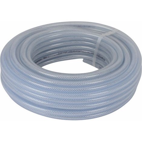 Tube transparent armé Ø intérieur 6mm (rouleau 25m) - DIFF