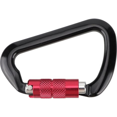 Mousqueton En Aluminium D-Forme Verrouillage Automatique Pour Escalade Randonnée Secours - 1 Pièce (1/5)