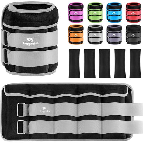 Poids Cheville Ajustables, Poids Poignet, 1-1,5/2/3/4/5/6/8/10 KG par Paire (1/5)
