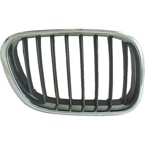 Grille de calandre avant droite noire et chromée BMW X5 1 E53 phase 1 2000-2003