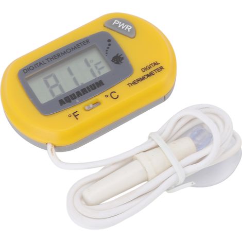 Thermomètre d'aquarium numérique LCD pour aquarium/terrarium avec ventouse (1/5)