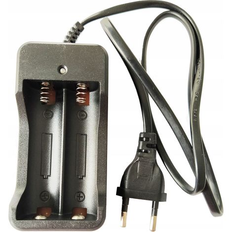 Cargador de 2 canales para baterías 18650