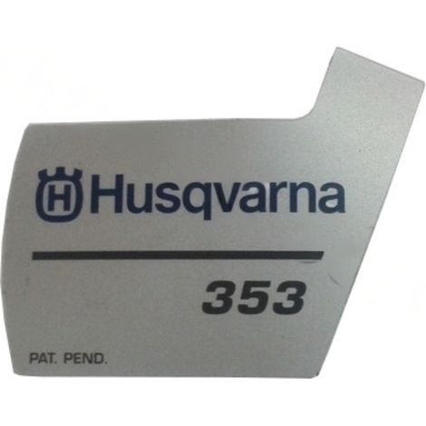 Adesivo copertura avviamento Husqvarna 353