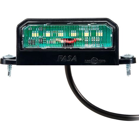 1 pièces Feux de plaque d'immatriculation remorque LED 12V 24 V étanches,LED Éclairage Plaque D'immatriculation Lumière pour Remorque Caravane Camion avec vis Et 40cm cable,Blanche Lumière (1/5)