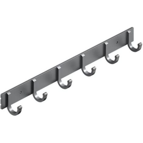 Crochets muraux, crochets à serviettes en aluminium robustes pour suspendre manteaux, chapeaux, clés, vêtements, crochets de placard, support mural pour cuisine, salle de bain, bureau (1/5)