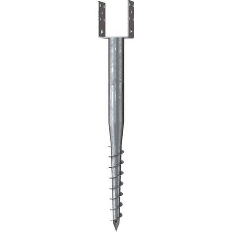 KRINNER Schraubfundament U Länge 730 mm Ø 60 mmlichte Weite 111 mm 2,7 kg Stahl