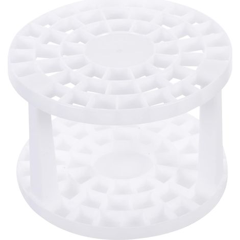 Soporte multifuncional de plástico blanco resistente a la deformación con un diseño creativo, sencillo y práctico para guardar lápices y pinceles para estudiantes. (1/5)