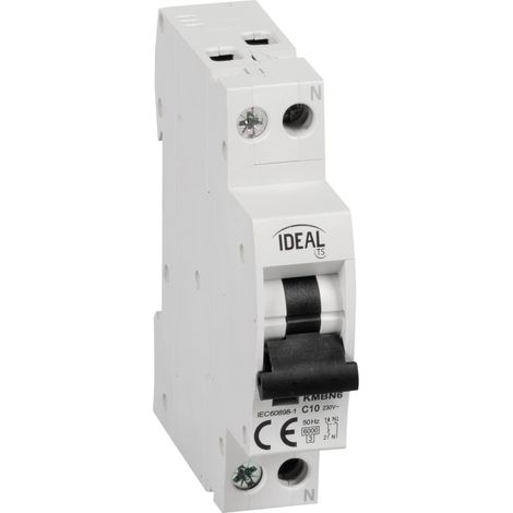 Interruttore modulare 10A - Curve C - 1 modulo - Rail TH35 - Kanlux (1/3)