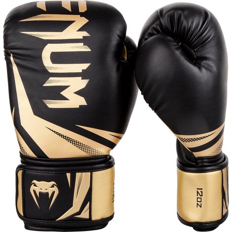 Gants de boxe Venum Challenger 3.0 Noir/Or 14oz (1/5)