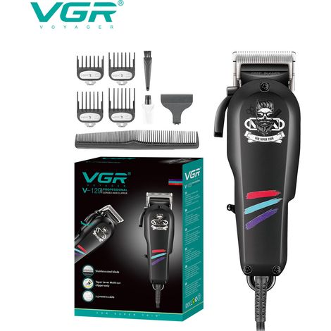 Tondeuse à cheveux électrique filaire (blanche), rasoir électrique haute puissance (1/4)