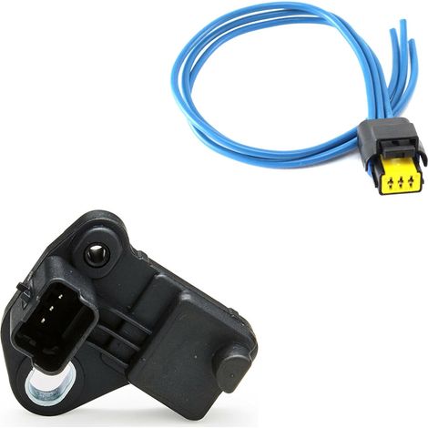 Partsline Capteur de Position de Vilebrequin (PMH) avec Connectique compatible avec Berlingo, C2, C3, C4, C5 II, Xsara Picasso, 206, 207, 307, 308, 407 1.4 1.6 HDi - Réf 13627805026 1920EH (1/4)
