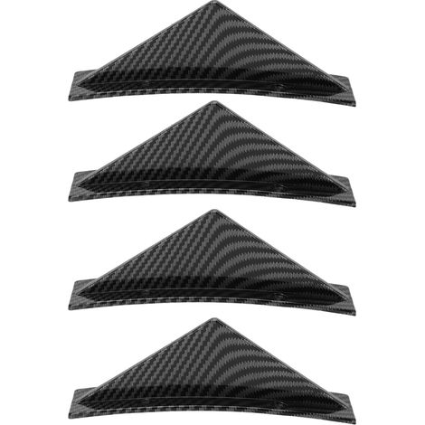 Diffuseur de pare-chocs arrière inférieur de voiture style fibre de carbone incurvé universel modification automobile (1/5)