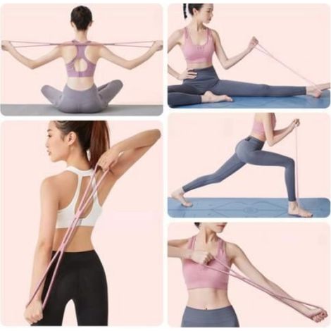 2PCS Elastique Musculation 8-Shape Elastique Sport Squats Bande Elastique Musculation Muscle Training Fitne ELASTIQUE DE RESISTANCE (1/4)