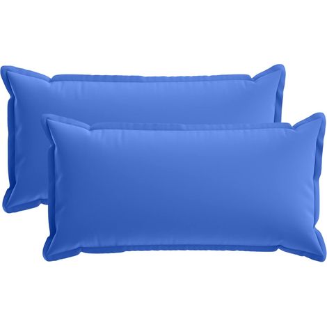vidaXL Federa 2 pz HOUTEN Blu Reale 40 x 70 cm Poliestere