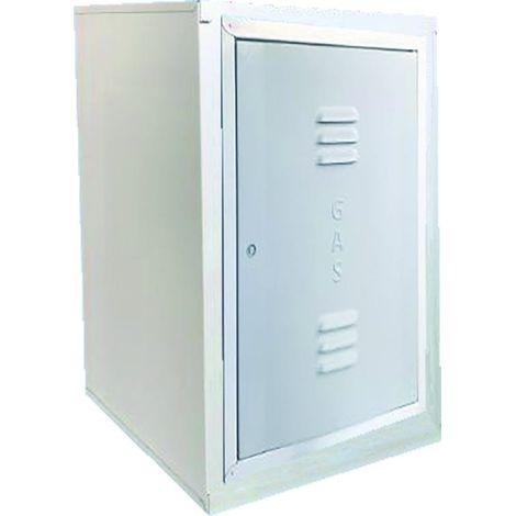 Coffret pour compteur de gaz électronique cadre : tôle galvanisée - porte : abs coffret de compteur de gaz uni 9036 galvanisé h