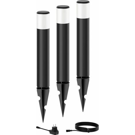 Philips GardenLink Purex Lampada a colonna con picchetto (Nero) Luce Bianco calda - Set da 3 (1/5)