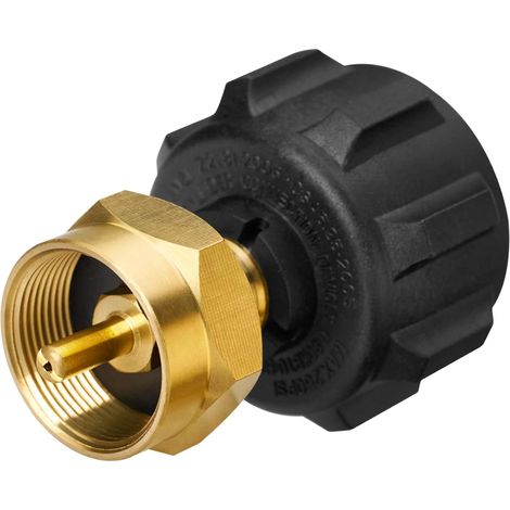 Adaptateur de remplissage de propane, compatible avec les bouteilles de propane de type QCC1/1 et les bouteilles de propane jetables de 450 g. (1/5)