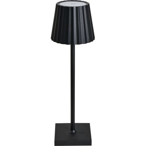 Table Lamp Black Aluminum Iron Indoor Outdoor Modern POMBEIRO (1/5)