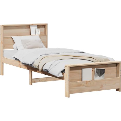Maison Exclusive - Estructura de cama Marrón 90 x 200 cm Madera d