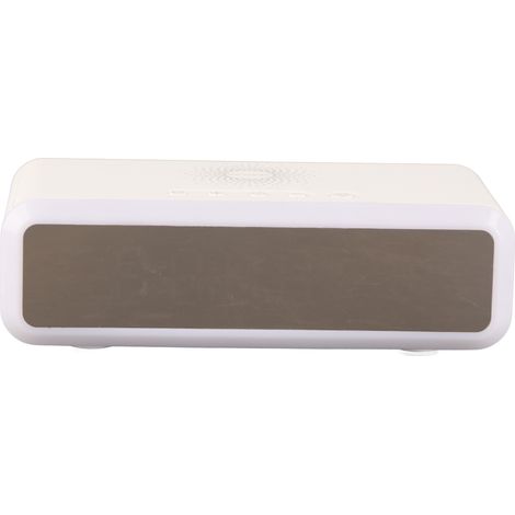 Réveil Chargeur 15W Écran HD Affichage Heure Date Température 4 Niveaux Luminosité Multifonction pour iOS Android Blanc (1/5)