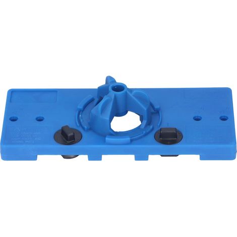 Gabarit de perçage pour scie cloche de 35 mm, guide de perçage, jeu de mèches pour le travail du bois, outil de positionnement bleu