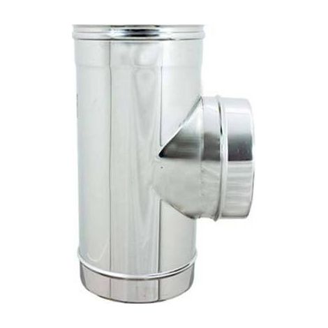 TUBO A TEE 90° MMF ACCIAIO INOX AISI 304
