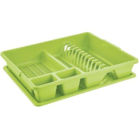 Scolapiatti Con Vassoio 47X38Xh8.5 Cm Lime