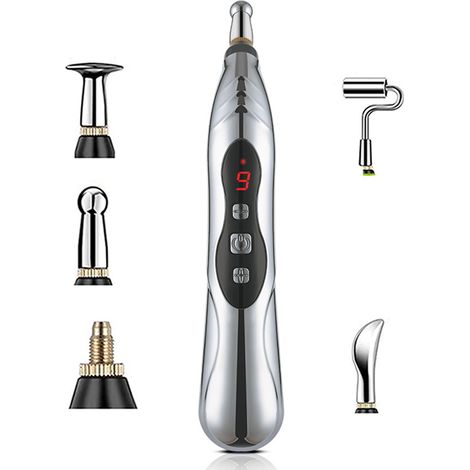 Stylo d'acupuncture électronique, stylo de massage électrique rechargeable USB pour soulager la douleur et stimuler les méridiens. (1/4)
