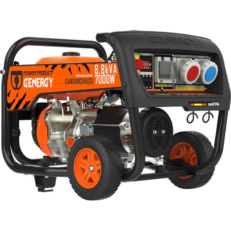 Groupe électrogène 7000W-400V 6500W-230V essence triphasé démarrage manuel modèle Candanchú-S (1/3)