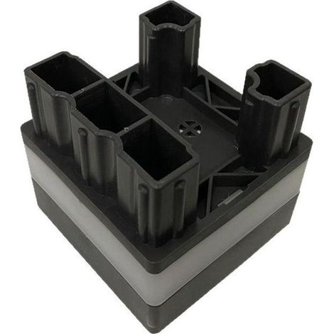 4 LED-Solar-Säulenleuchten, Solarleuchten für Zäune, Gartenbeleuchtung (1/5)